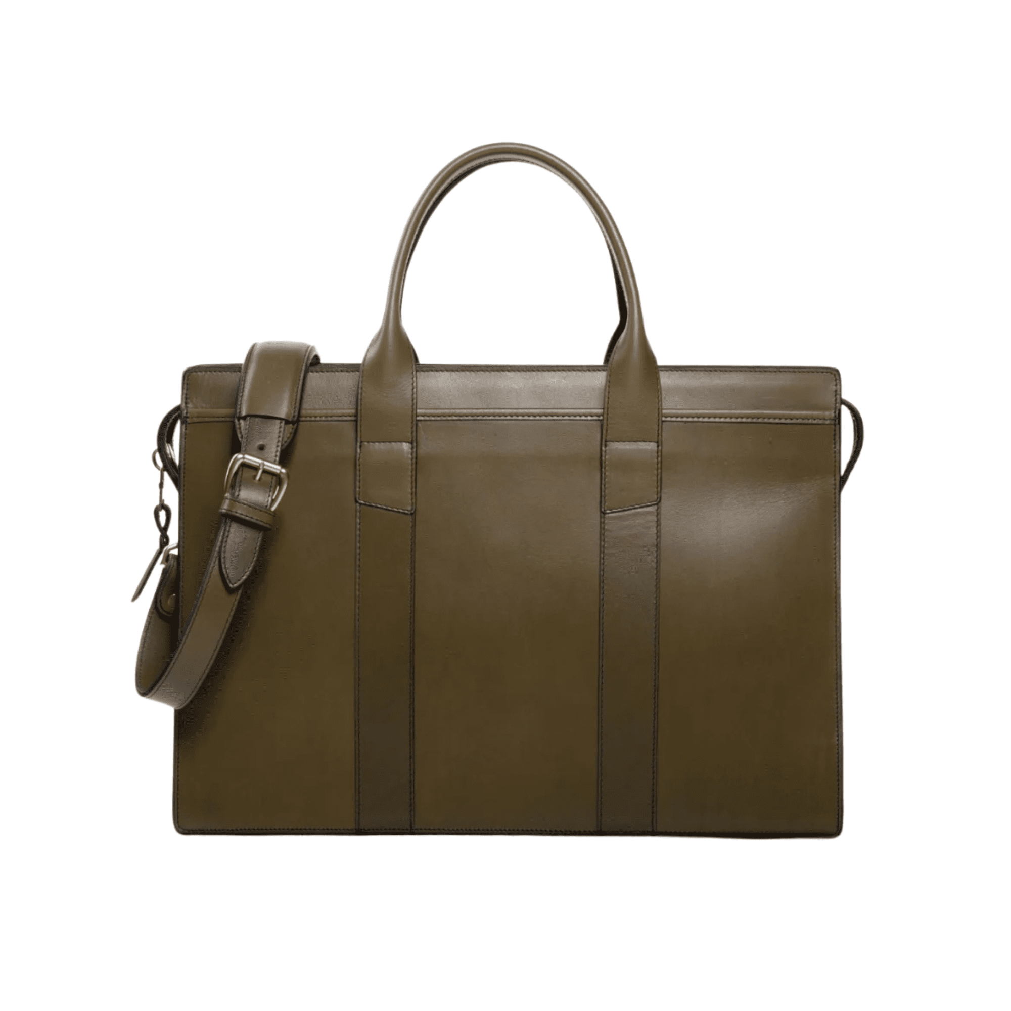 Buy Slim Leather Zip-Top Briefcase for Men - Levant Leather