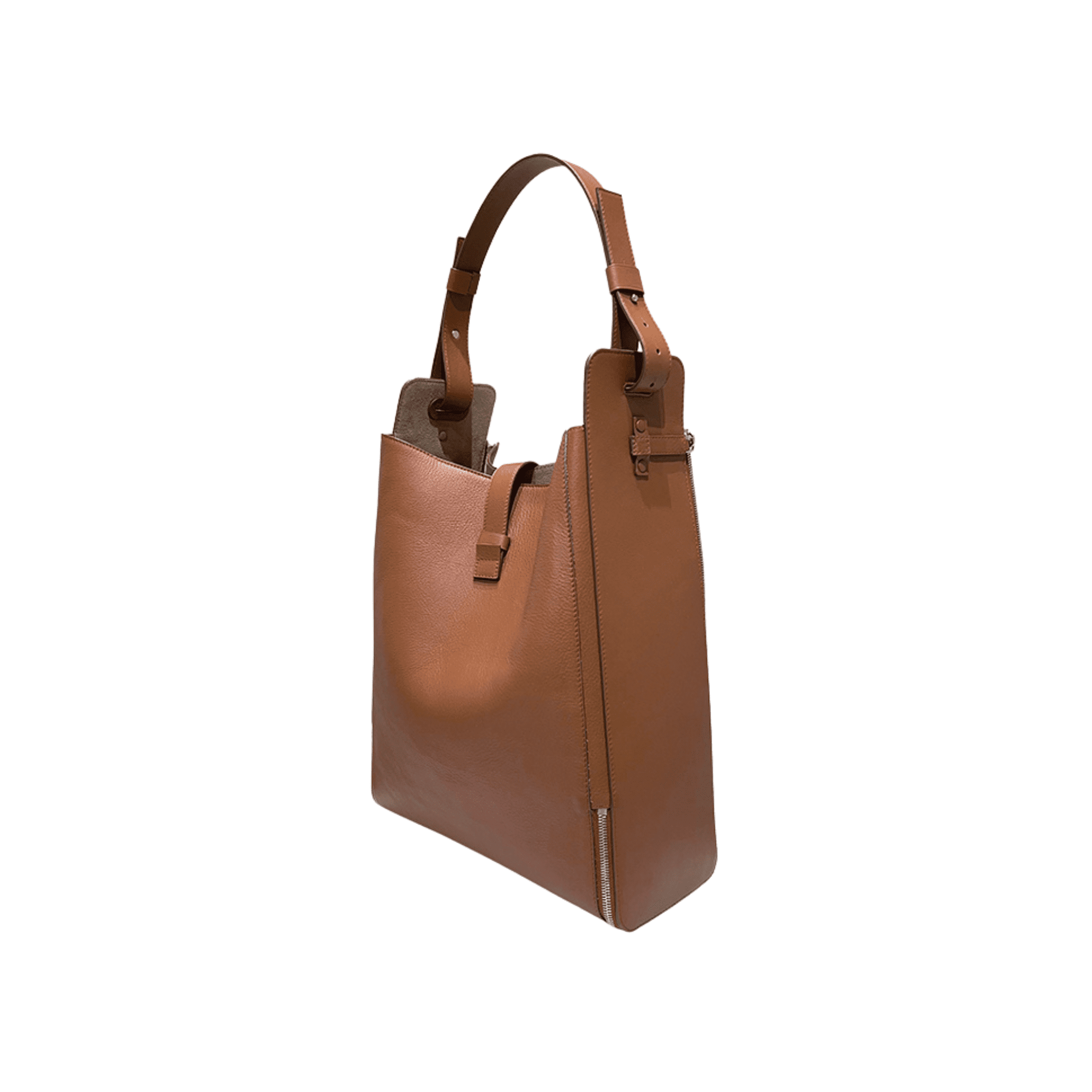 The Maven Vertical Tote - Levant Leather