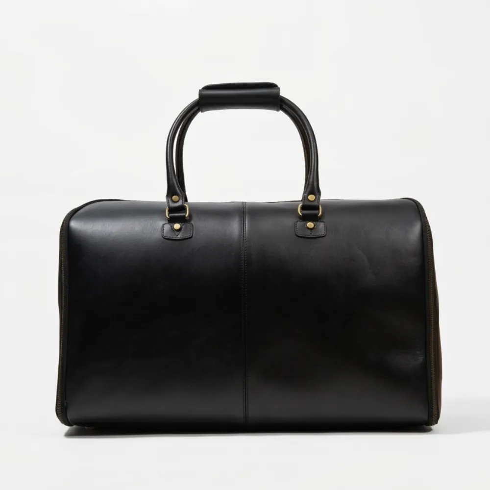 Men's Black Suit Travel Duffel Bag