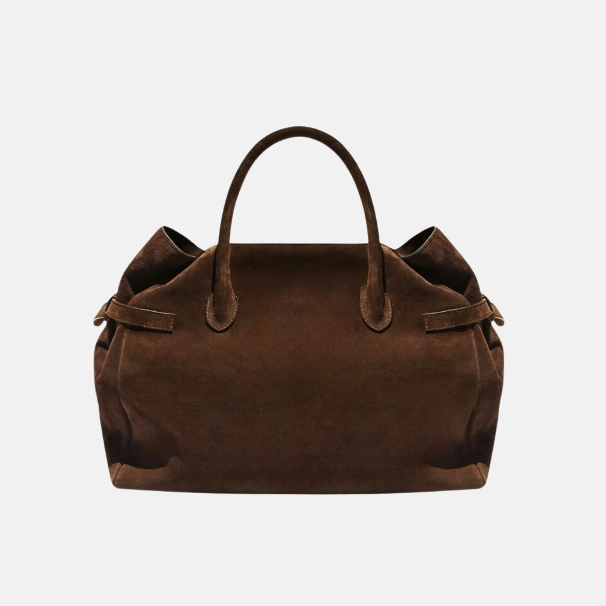 The Everyday Tote Bag Brown Suede