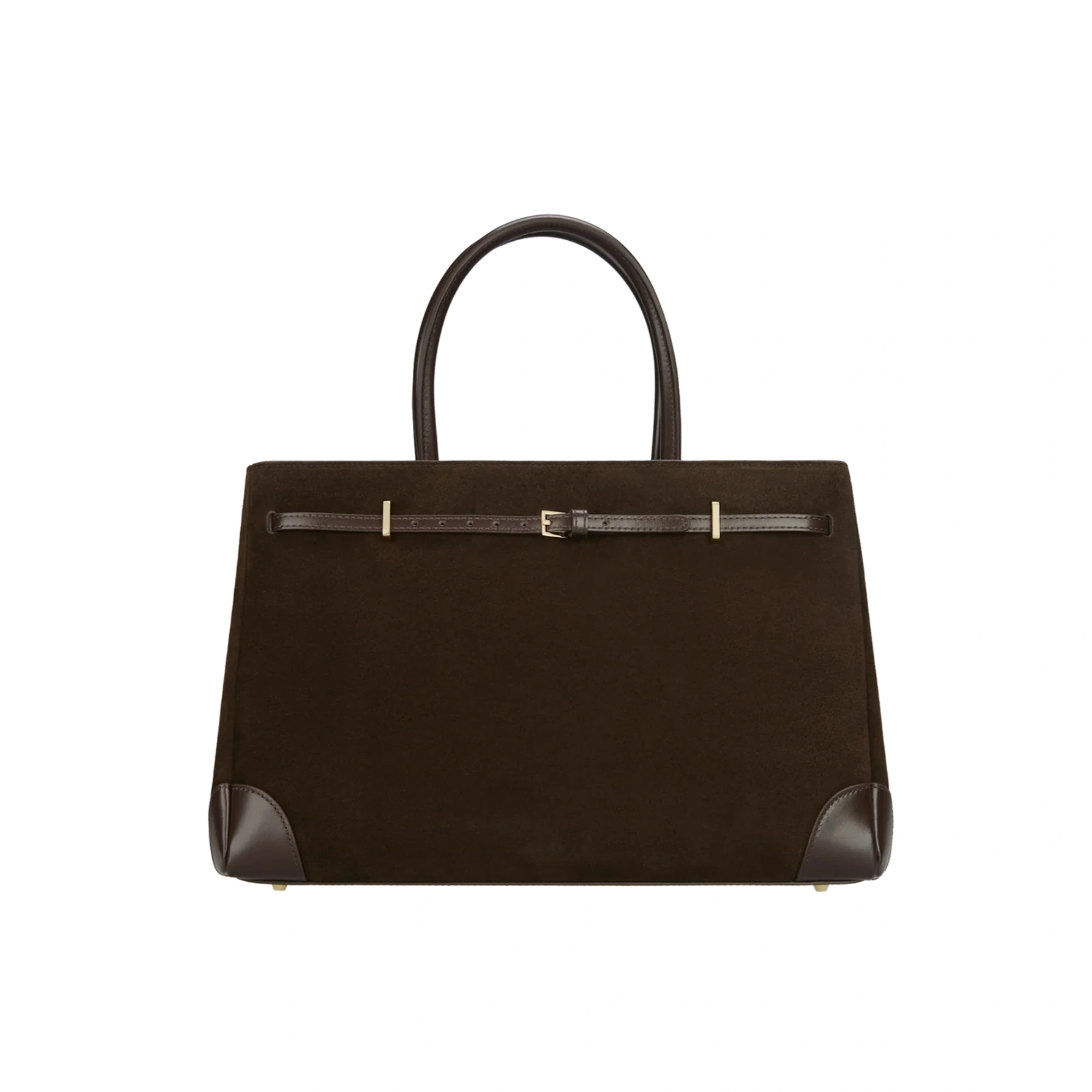 Espresso Suede 16" Book Tote