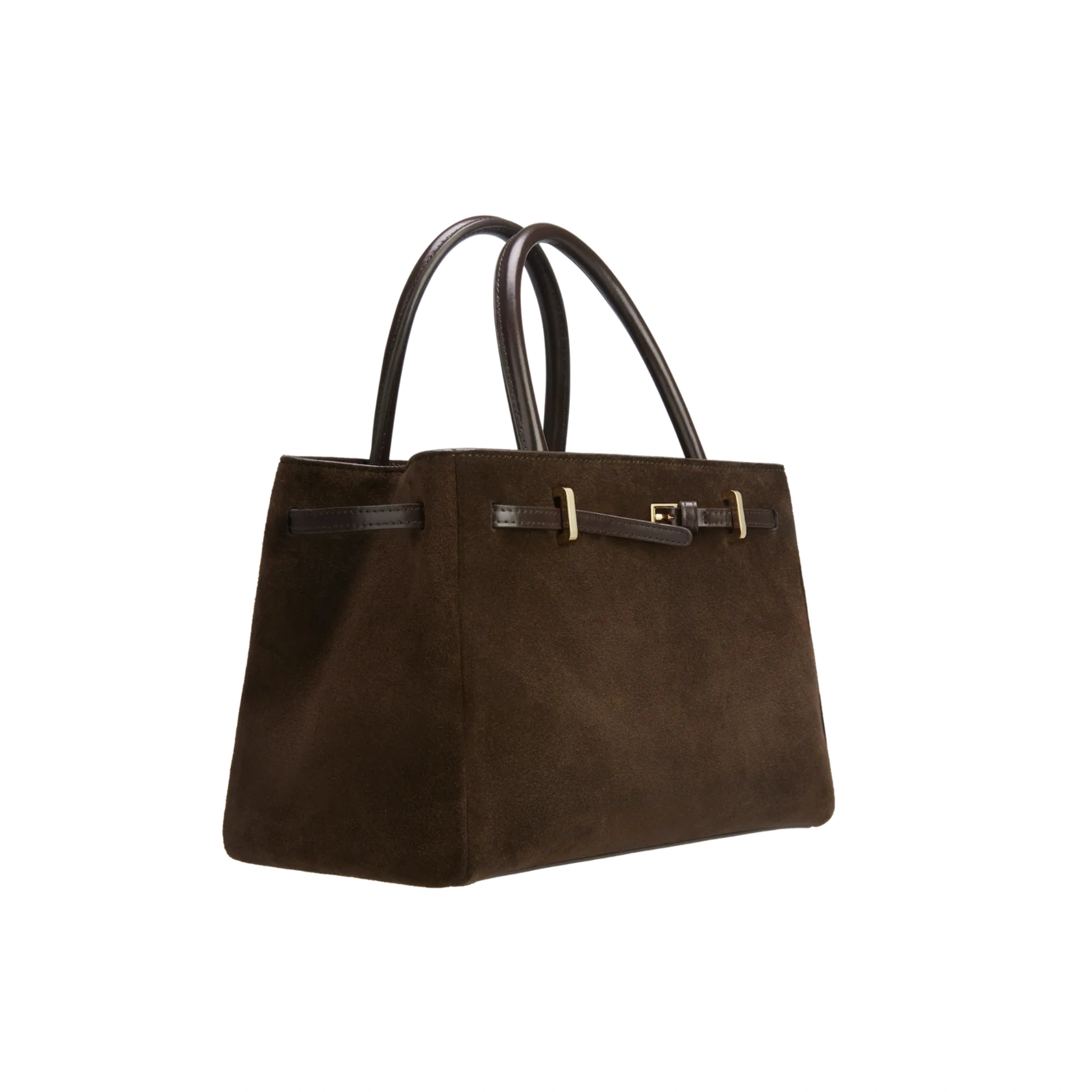 Espresso Suede Mini Book Tote