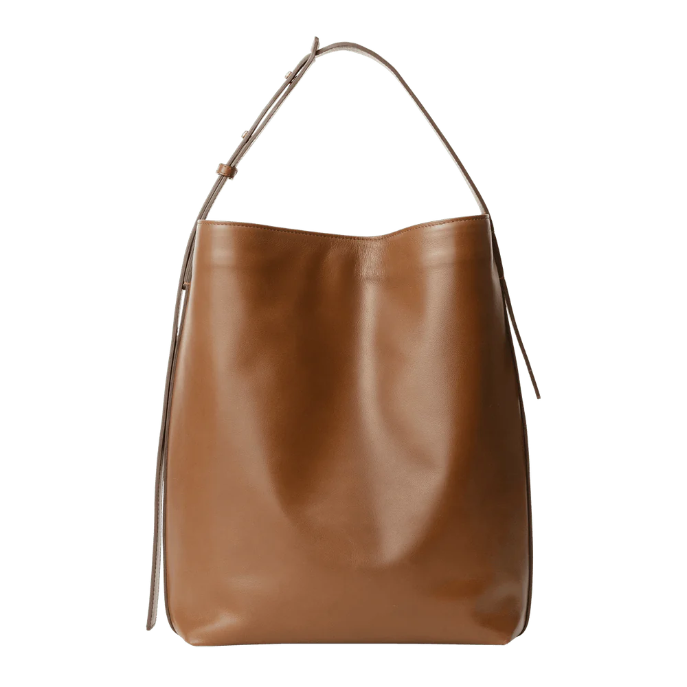 The Kyoto Bucket Tote in Structured Leather