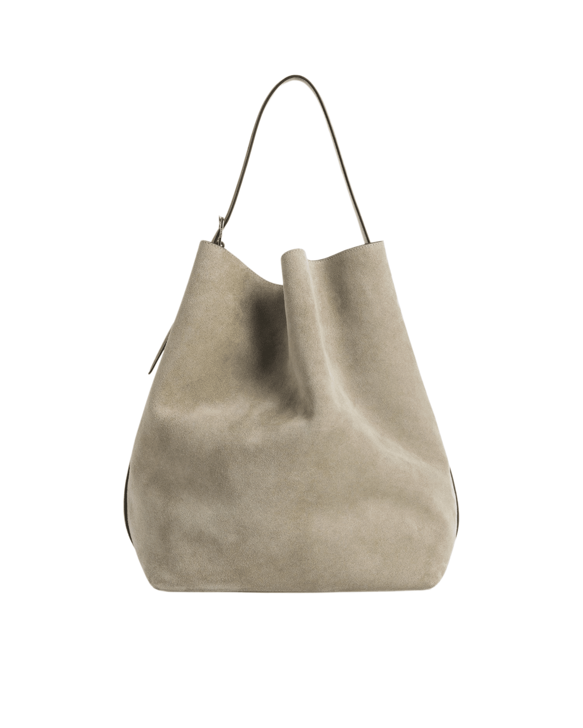 Belted Suede Tote
