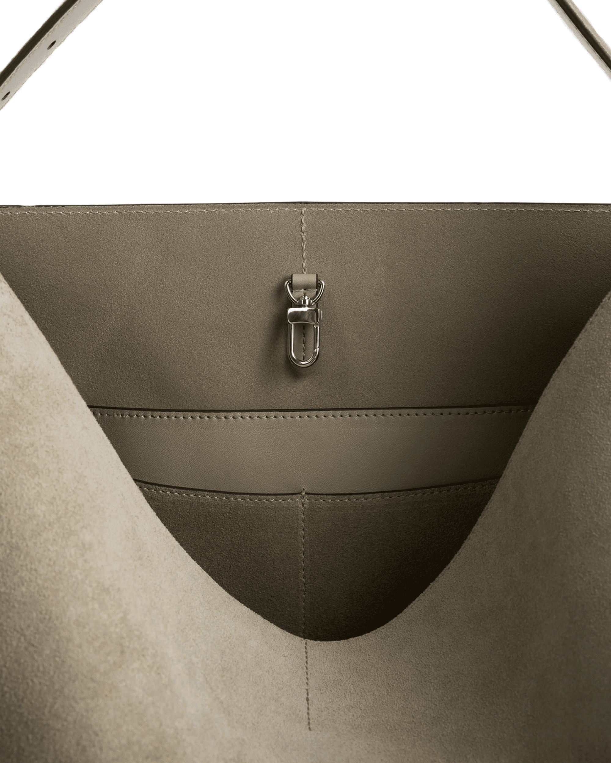 Belted Suede Tote – Adjustable Desert Tan Shoulder Bag