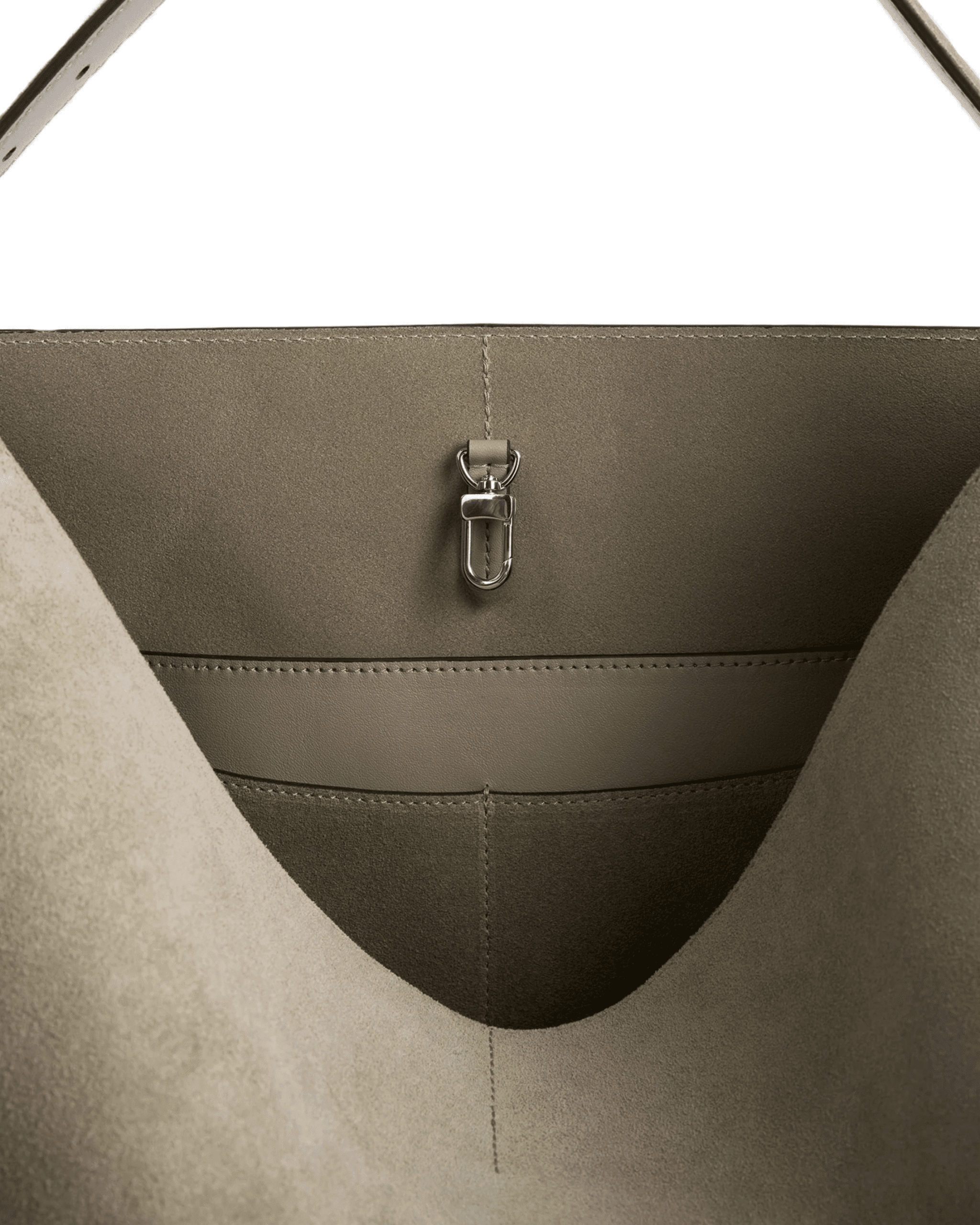 Belted Suede Tote – Adjustable Desert Tan Shoulder Bag