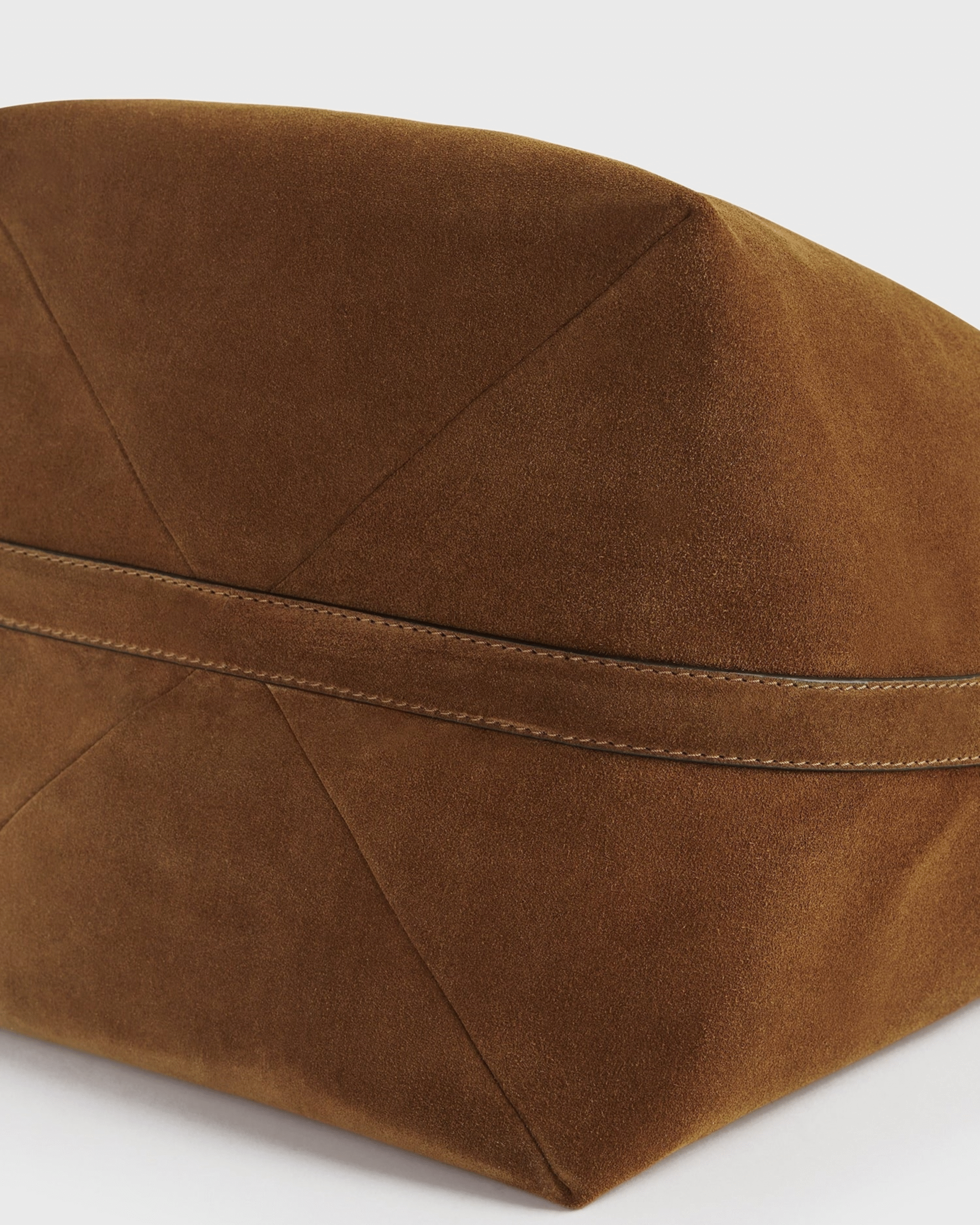 Belted Suede Tote – Adjustable Desert Tan Shoulder Bag