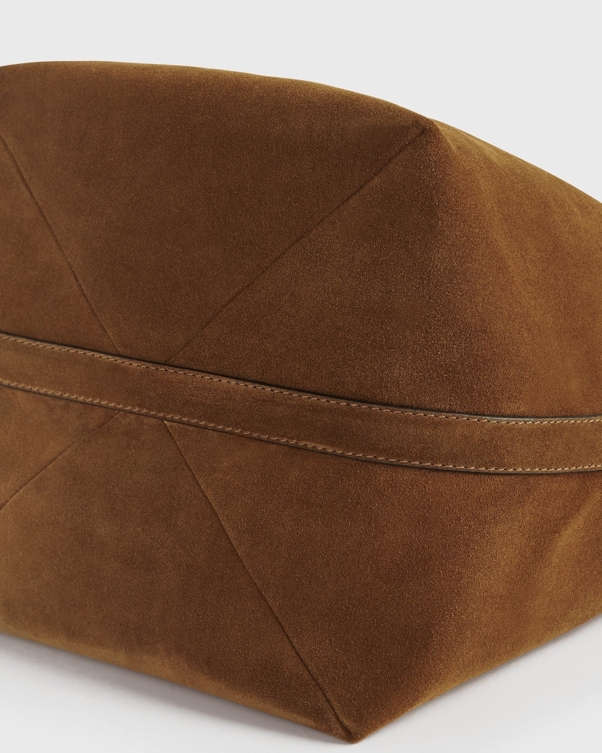 Belted Suede Tote – Adjustable Desert Tan Shoulder Bag
