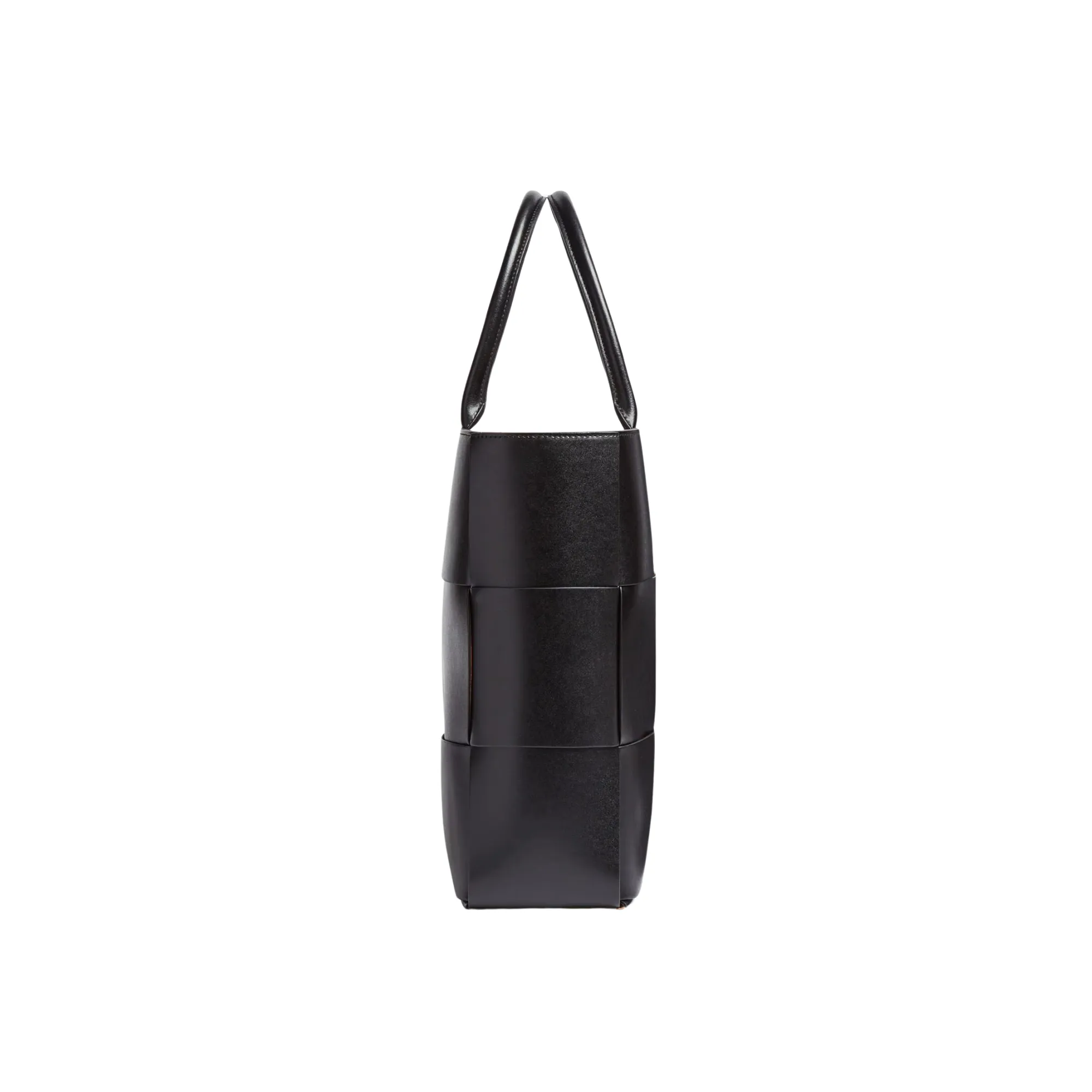 Large intreccio leather tote bag.