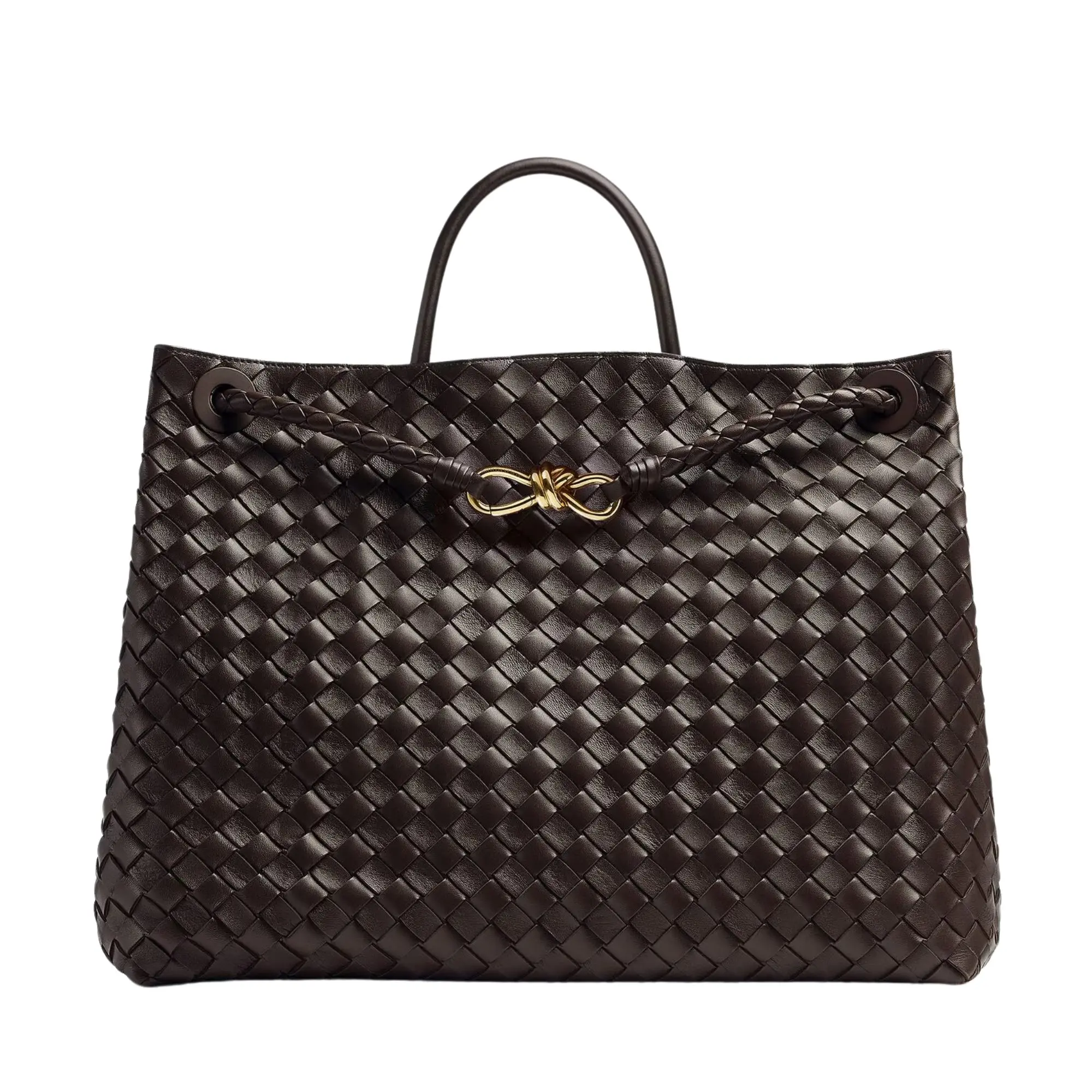 Large-Intrecciato-leather-top-handle-bag-with-sliding-cross-body-strap-Levant-Leather