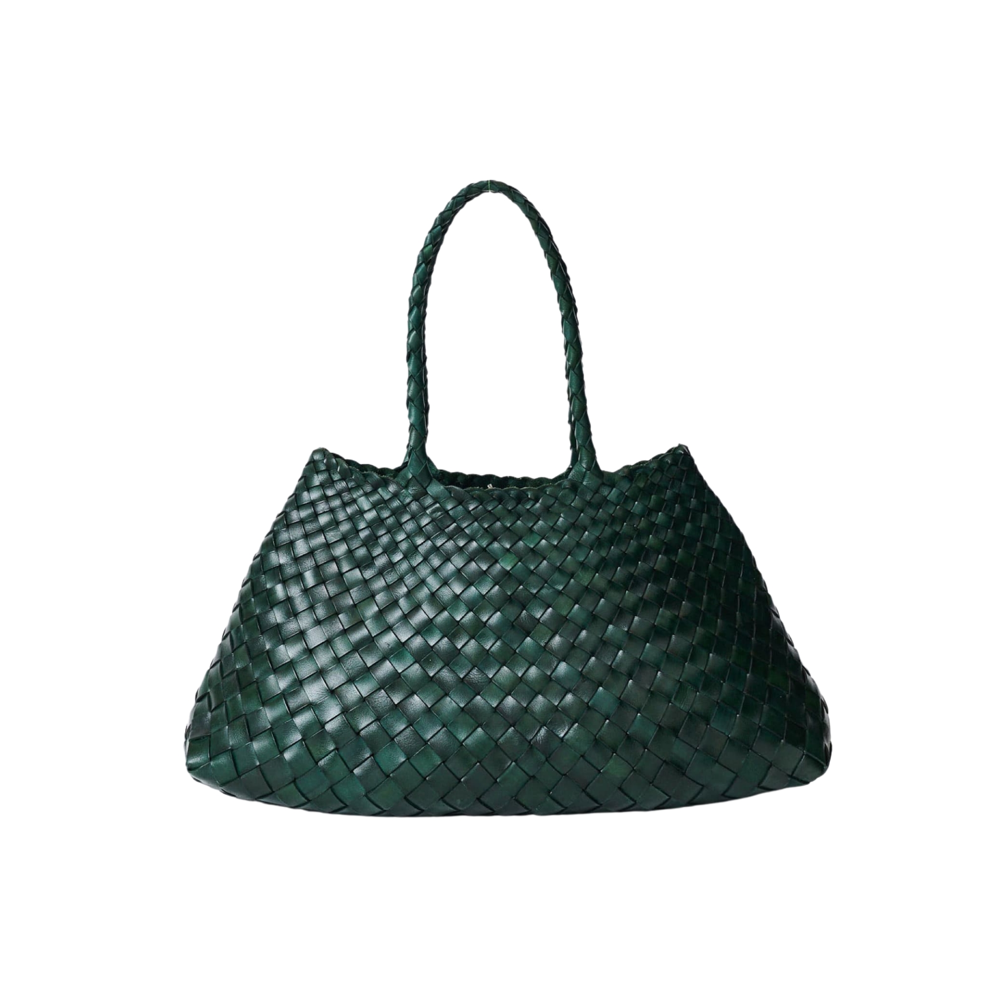 Levant-leather-woven-leather-bag-handmade-santa-croce-big-forest-green