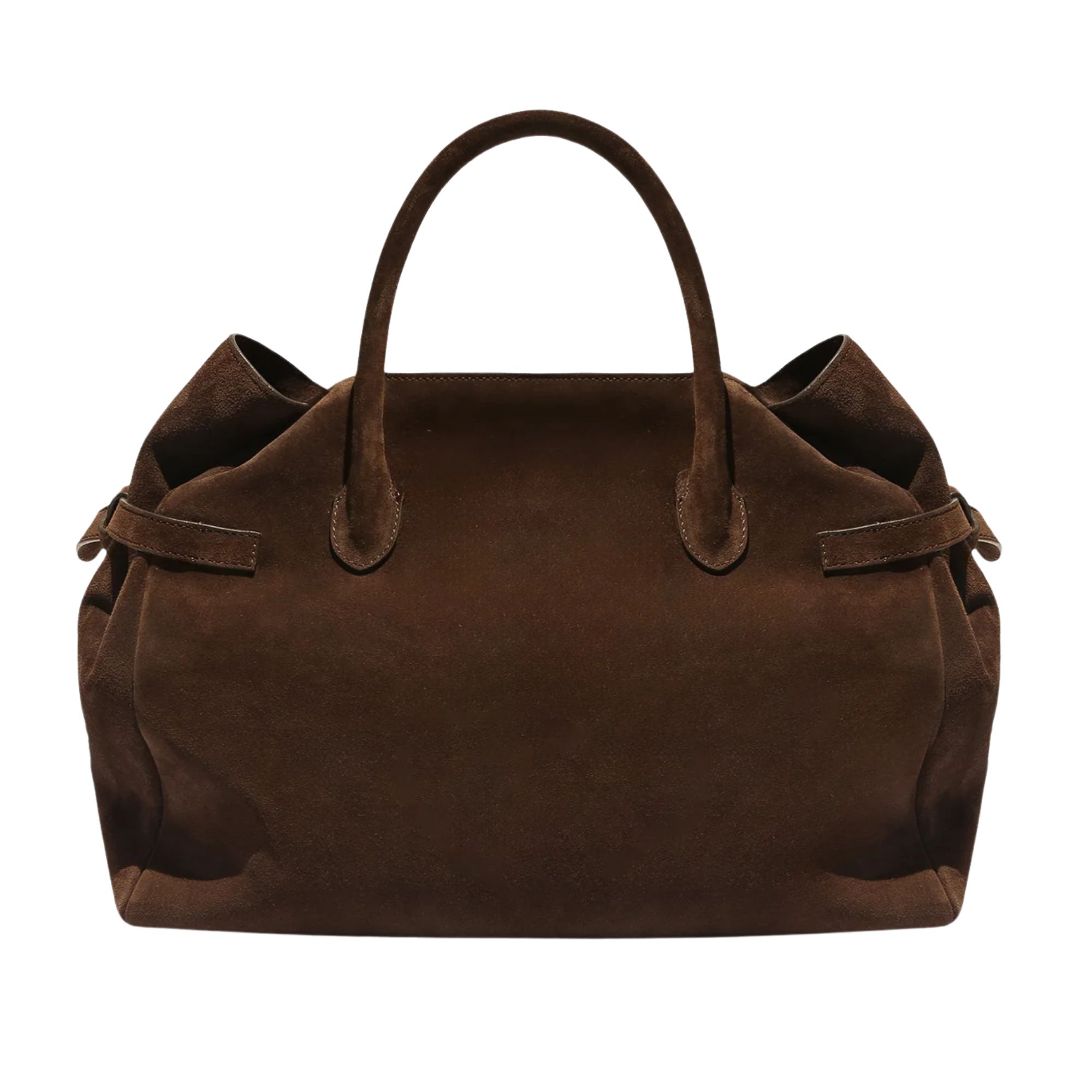 The Everyday Tote Bag Brown Suede