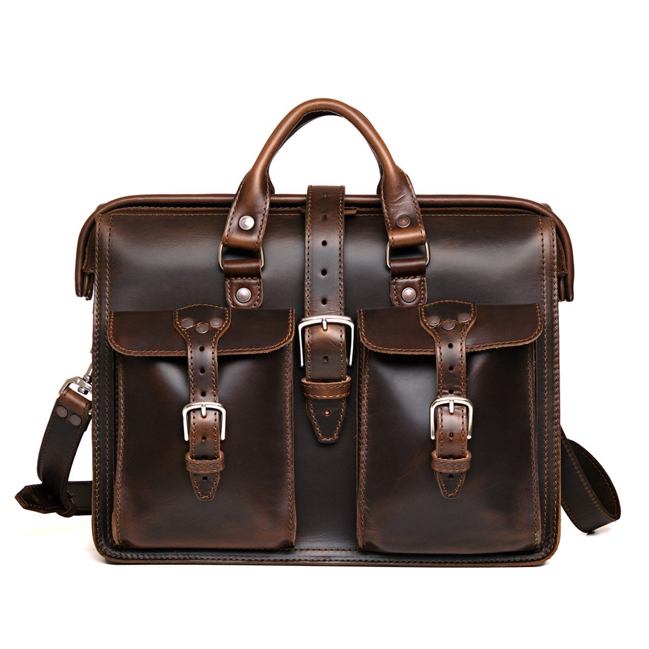 Flight Bag Leather Briefcase