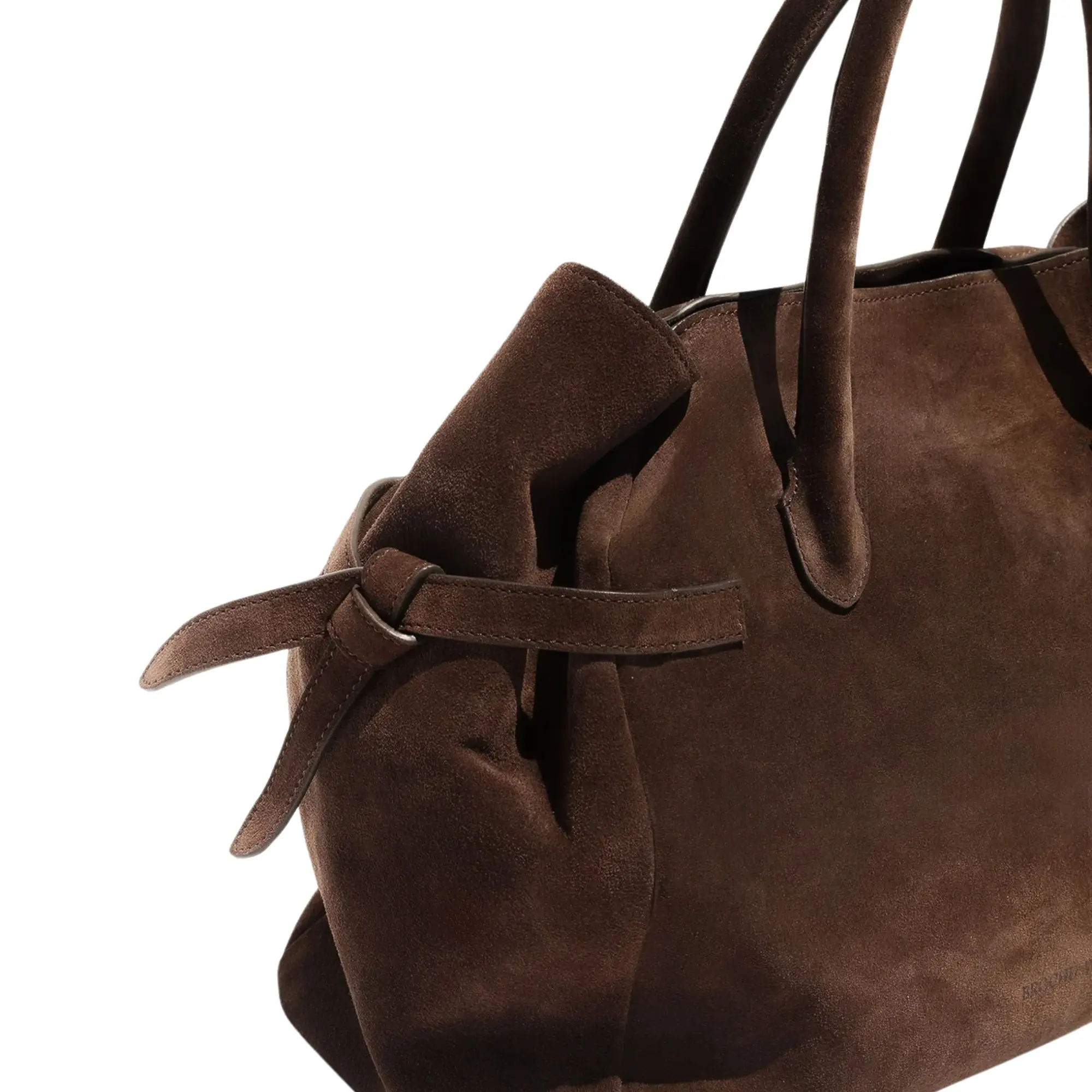 The Everyday Tote Bag Brown Suede - Levant Leather