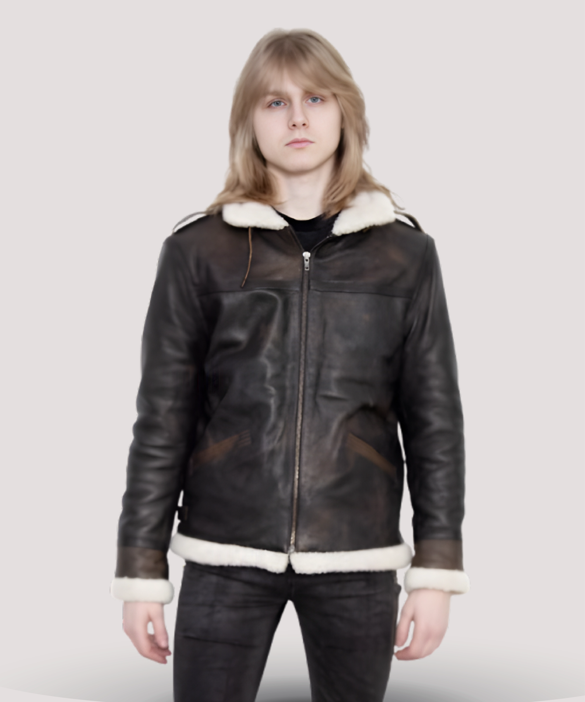 Side-profile-of-Leon-Kennedy-RE4-brown-jacket-featuring-two-exterior-pockets-and-premium-viscose-lining-perfect-for-cold-weather-and-cosplay-events