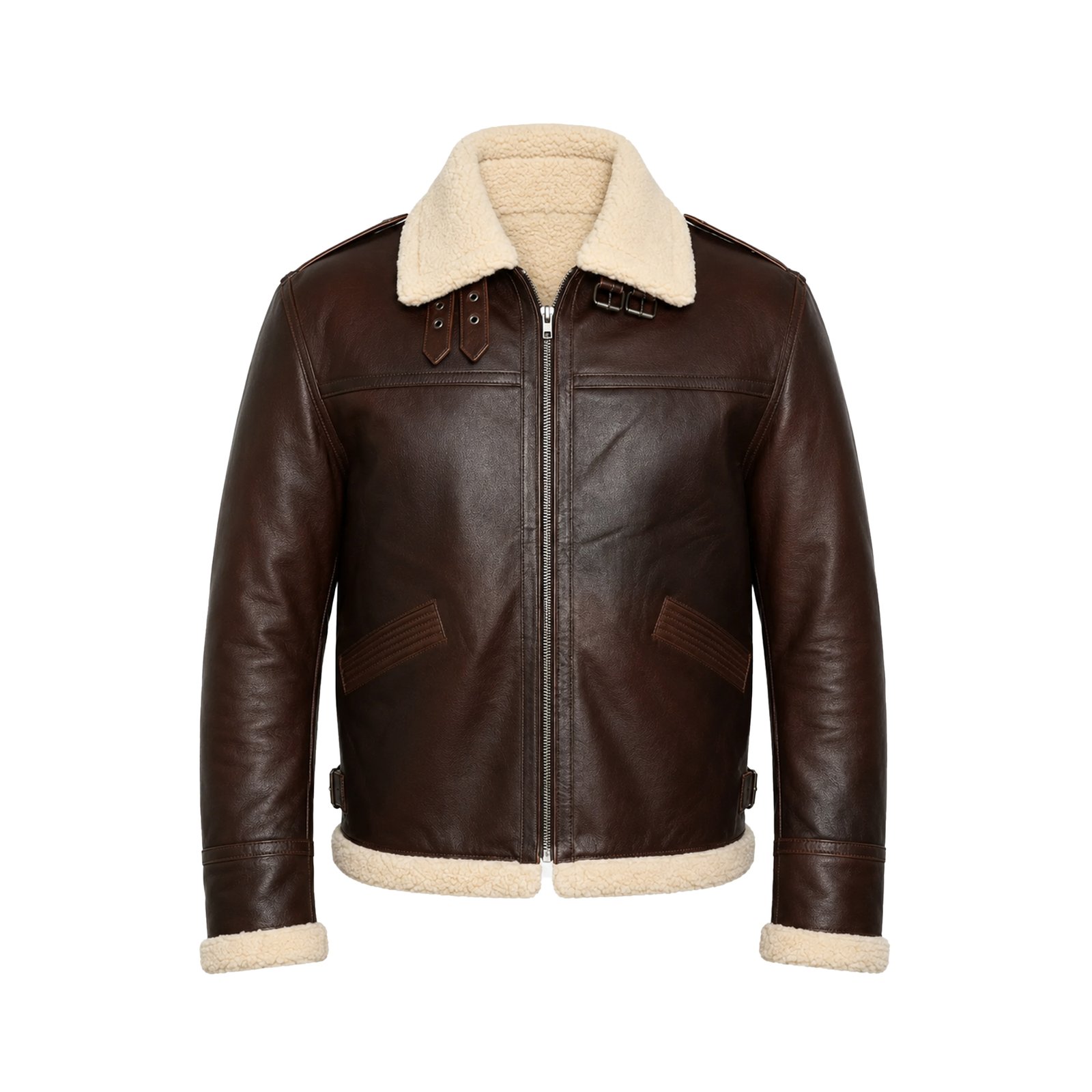 Men's Brown Resident Evil 4 Leon Kennedy Leather Jacket