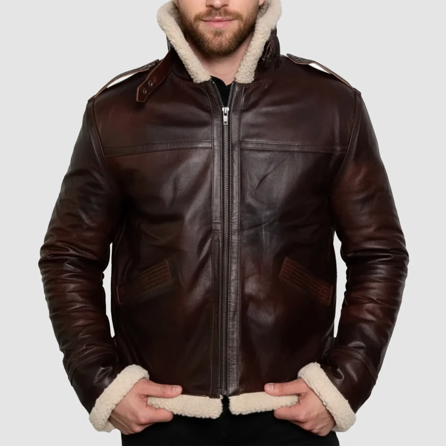 Interior-view-of-Leon-Kennedy-RE4-brown-jacket-showing-soft-viscose-lining-and-two-inner-pockets-designed-for-practicality-and-comfort