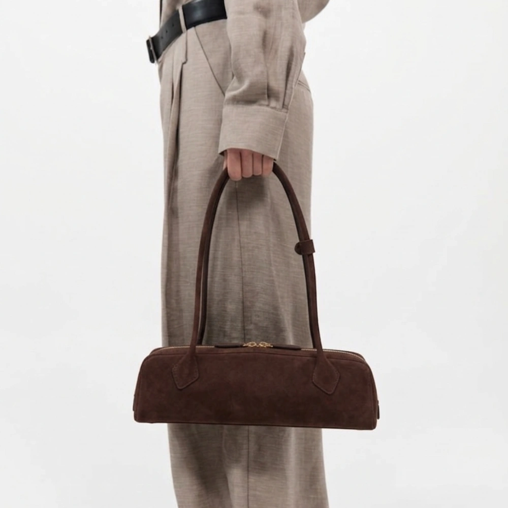Lune Sable Medium Bag in Nubuck Calfskin