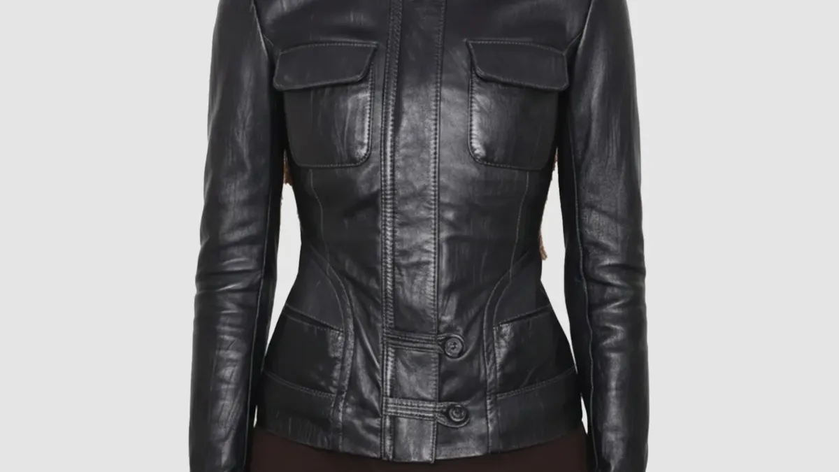 00s archive leather jacket 変形ジップ y2k Leather Jacket Y2K | Y2K Wave